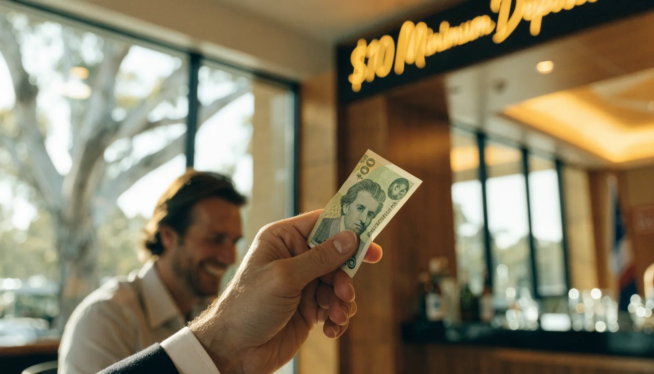 $10 Minimum Deposit Casino Australia 2026 Guide
